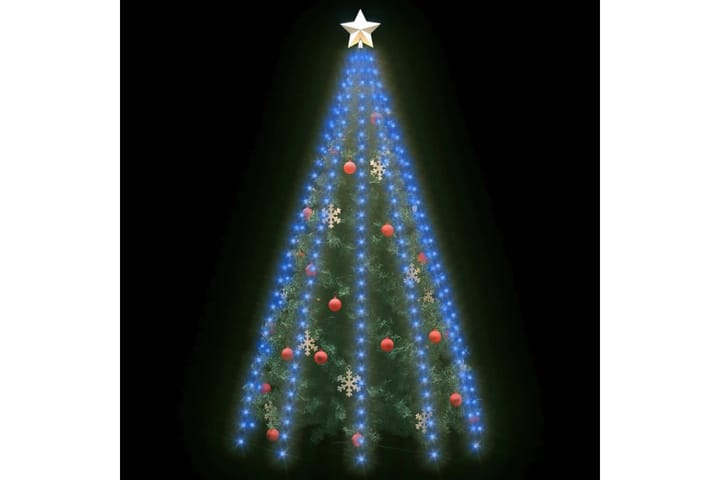 Nettlys for jultre med 250 LED blå 250 cm - Blå - Innredning - Dekorasjon & innredningsdetaljer - Julepynt & juledekorasjon