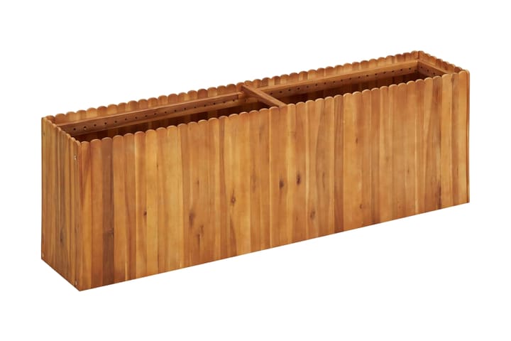 Høybed 150x30x50 cm heltre akasie - Brun - Hagemøbler & utemiljø - Balkong & terrasse - Balkongdyrking - Blomsterkasser