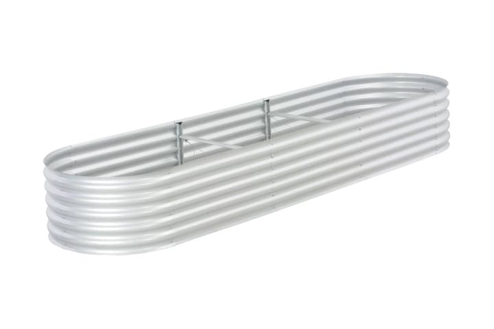 Høybed 320x80x44 cm galvanisert stål sølv - Interiør - Dekorasjon & innredningsdetaljer - Krukker - Utepotter