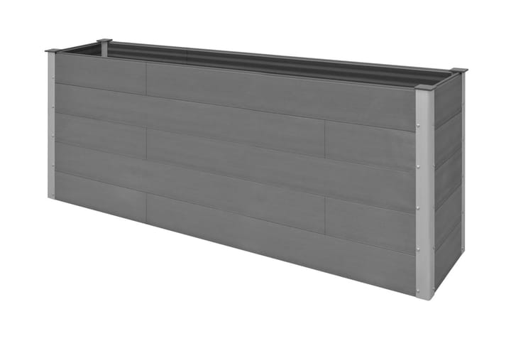 Høybed grå 200x50x91 cm WPC - Grå - Innredning - Dekorasjon & innredningsdetaljer - Krukker - Hagekrukker