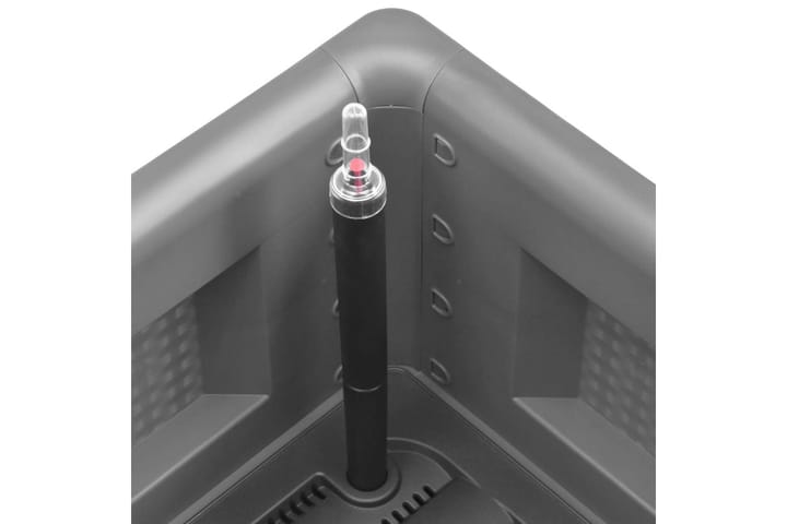 Høybed med selvvanningssystem grå 100x43x33 cm - Grå - Interiør - Dekorasjon & innredningsdetaljer - Krukker - Hagekrukker