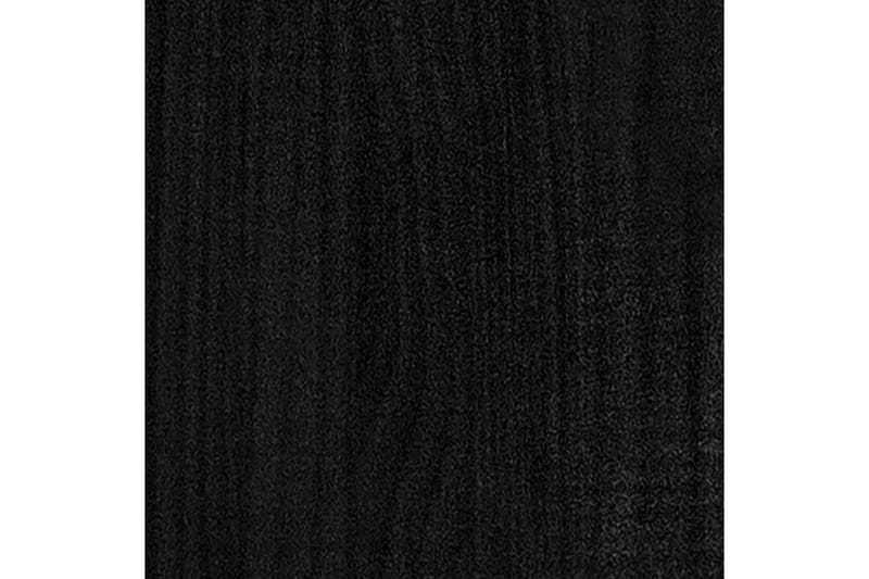 Plantekasse 2 stk svart 100x50x50 cm heltre furu - Svart - Interiør - Dekorasjon & innredningsdetaljer - Krukker - Hagekrukker