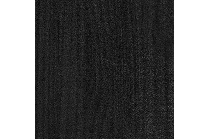 Plantekasse 200x50x70 cm heltre furu svart - Svart - Innredning - Dekorasjon & innredningsdetaljer - Krukker - Hagekrukker