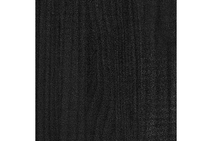 Plantekasser 2 stk svart 70x31x70 cm heltre furu - Svart - Innredning - Dekorasjon & innredningsdetaljer - Krukker - Hagekrukker