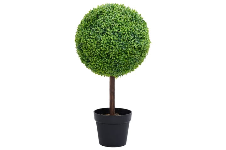 Kunstig buksbomplante med potte ballformet 50 cm grønn - grønn - Innredning - Dekorasjon & innredningsdetaljer - Kunstige planter