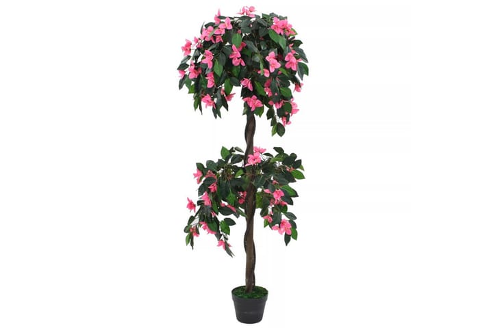 Kunstig rododendronplante med potte 155 cm grønn og rosa - Grønn - Interiør - Dekorasjon & innredningsdetaljer - Kunstige planter