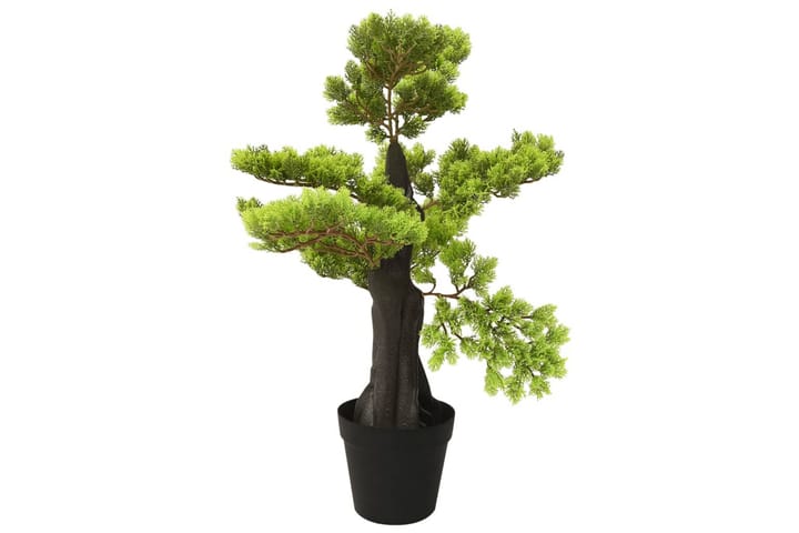 Kunstig sypress bonsai med potte 70 cm grønn - grønn - Interiør - Dekorasjon & innredningsdetaljer - Kunstige planter