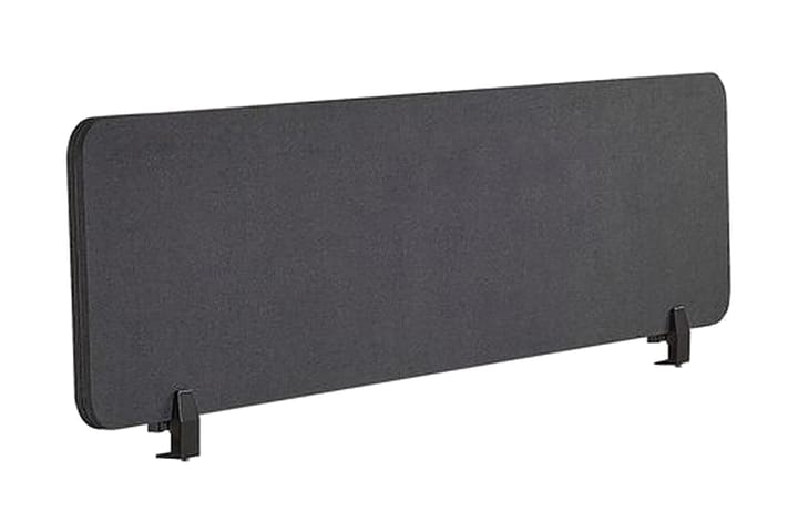 Skjold til skrivebord 180x40 cm grå WALLY - Grå - Innredning - Dekorasjon & innredningsdetaljer - Romdelere - Avskjerming skrivebord