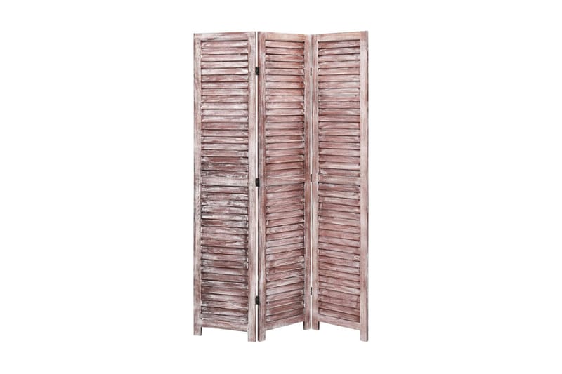 Romdeler 3 paneler brun 105x165 cm tre - Brun - Innredning - Dekorasjon & innredningsdetaljer - Romdelere