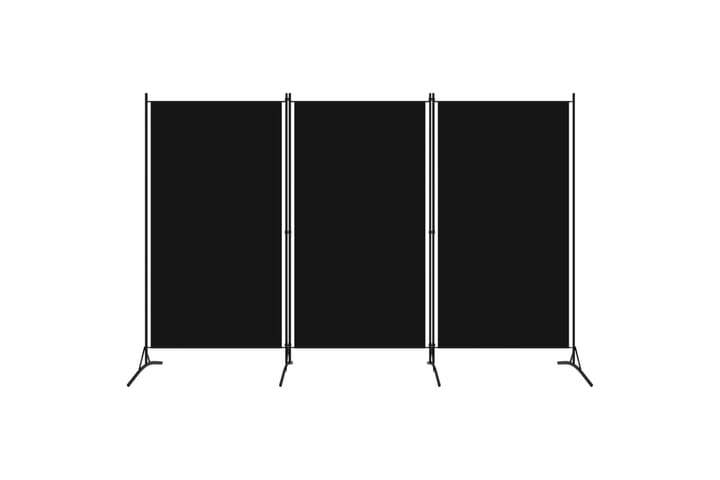 Romdeler 3 paneler svart 260x180 cm - Innredning - Dekorasjon & innredningsdetaljer - Romdelere