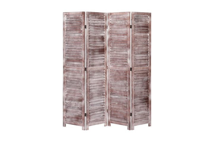 Romdeler 4 paneler brun 140x165 cm tre - Brun - Interiør - Dekorasjon & innredningsdetaljer - Romdelere - Skjermvegg