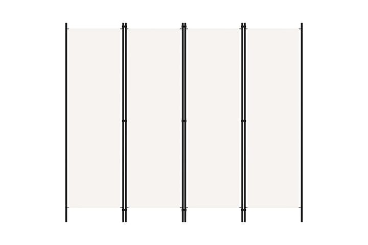 Romdeler 4 paneler hvit 200x180 cm - Interiør - Dekorasjon & innredningsdetaljer