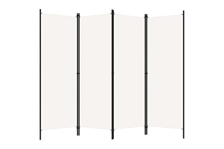 Romdeler 4 paneler hvit 200x180 cm - Innredning - Dekorasjon & innredningsdetaljer - Romdelere