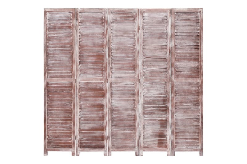 Romdeler 5 paneler brun 175x165 cm tre - Brun - Interiør - Dekorasjon & innredningsdetaljer - Romdelere