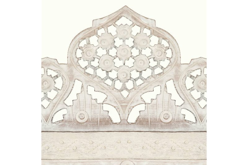 Romdeler håndskåret 5 paneler hvit 200x165 cm heltre mango - Interiør - Dekorasjon & innredningsdetaljer - Romdelere