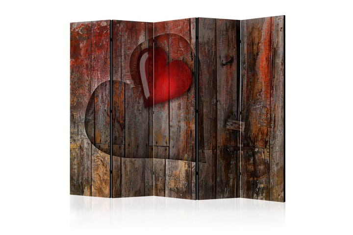Romdeler Heart On Wooden Background 225x172 cm - Innredning - Dekorasjon & innredningsdetaljer - Romdelere