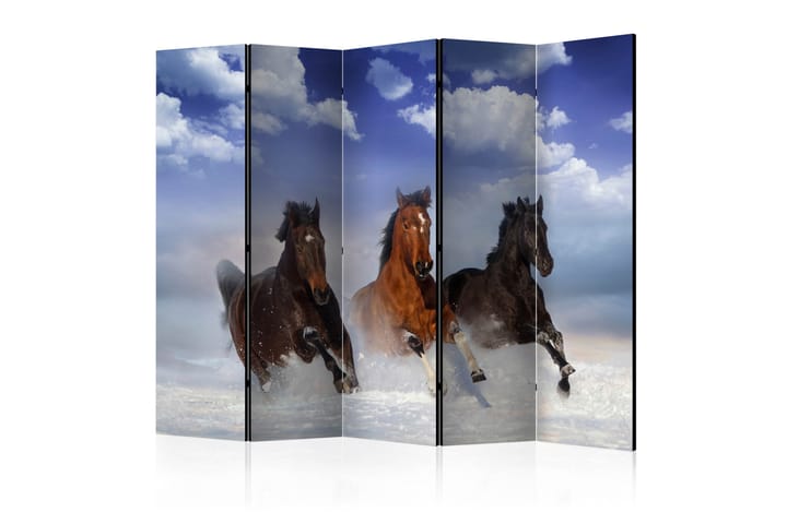 Romdeler Horses In The Snow 225x172 cm - Innredning - Dekorasjon & innredningsdetaljer - Romdelere