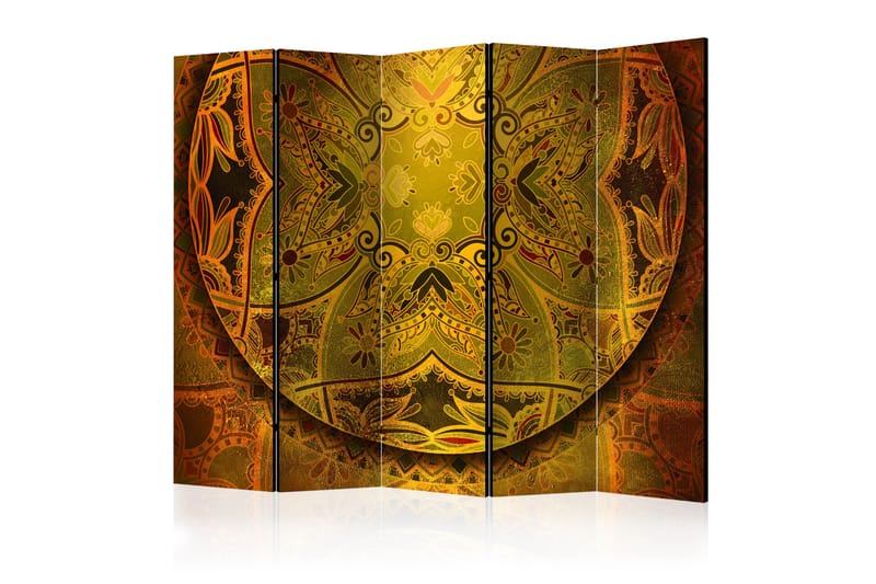Romdeler Mandala: Golden Power II 222x517 cm - Artgeist sp. z o. o. - Interiør - Dekorasjon & innredningsdetaljer - Romdelere