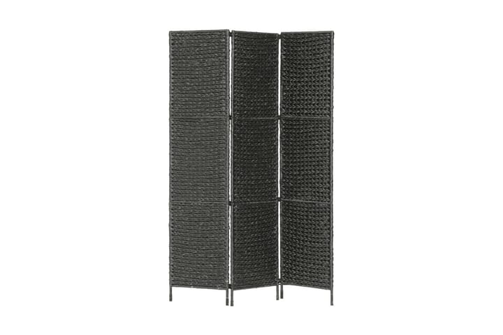 Romdeler med 3 paneler 116x160 cm vannhyasint svart - Svart - Interiør - Dekorasjon & innredningsdetaljer - Romdelere