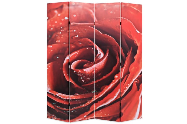 Sammenleggbar romdeler 160x170 cm rose rød - Interiør - Dekorasjon & innredningsdetaljer - Romdelere - Bretteskjerm