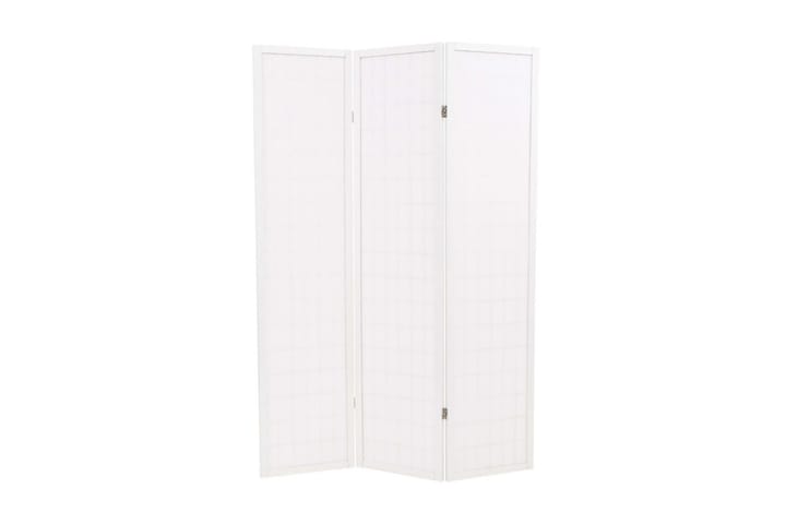 Sammenleggbar romdeler 3 paneler japansk stil 120x170cm hvit - Hvit - Innredning - Dekorasjon & innredningsdetaljer - Romdelere - Skjermvegg
