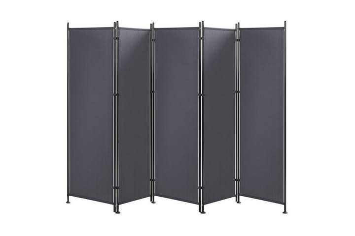 Skjermvegg 5 paneler 270 x 170 cm grå NARNI - Grå - Interiør - Dekorasjon & innredningsdetaljer - Romdelere