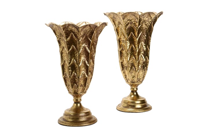 Vase Hubacek 31x51 cm - Gull - Innredning - Dekorasjon & innredningsdetaljer - Vas