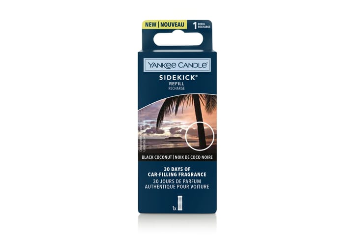 Duftlys Auto Sidekick Refill Black Coconut - Yankee Candle - Interiør - Lys & dufter - Romsduft & luftrenser - Duftlys & romdufter