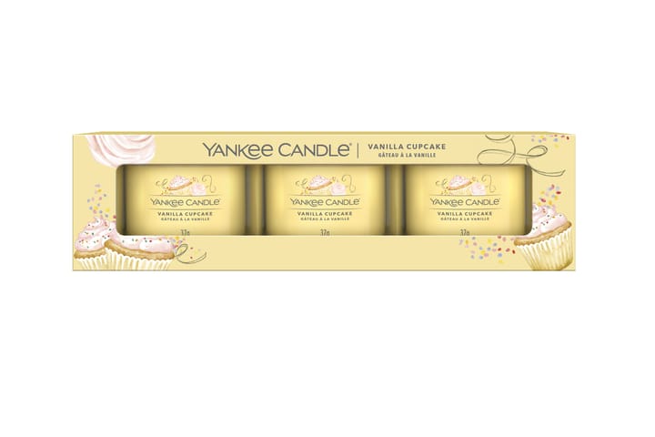 Duftlys Filled Votive Vanilla Cupcake 3-pk - Yankee Candle - Interiør - Dekorasjon & innredningsdetaljer