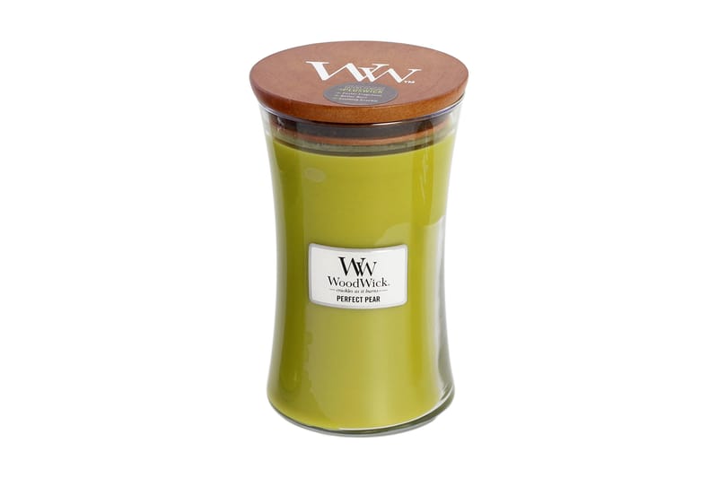 Duftlys Large Perfect Pear Grønn - WoodWick - Innredning - Dekorasjon - Duftlys & romdufter