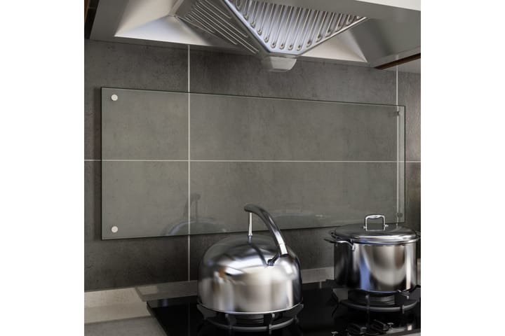 Kjøkkenplate gjennomsiktig 100x40 cm herdet glass - Gjennomsiktig - Innredning - Kjøkkenutstyr - Kjøkkenprodukter