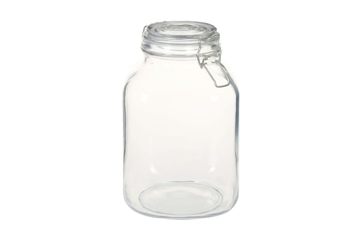 Glasskrukker med lokk 6 stk 3 L - Gjennomsiktig - Innredning - Kjøkkenutstyr - Bokser & syltetøyglass