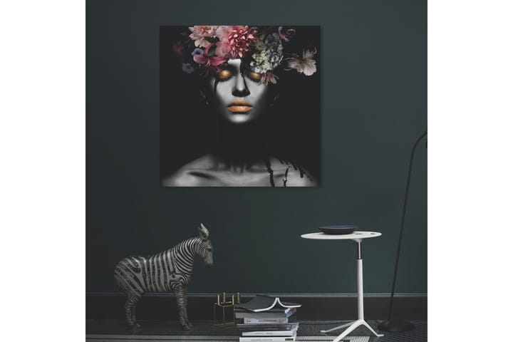 Akrylbilde Flower Woman III Glass/Svart/Flerfarget - 120x80 cm - Interiør - Plakater & posters - Lerretsbilder