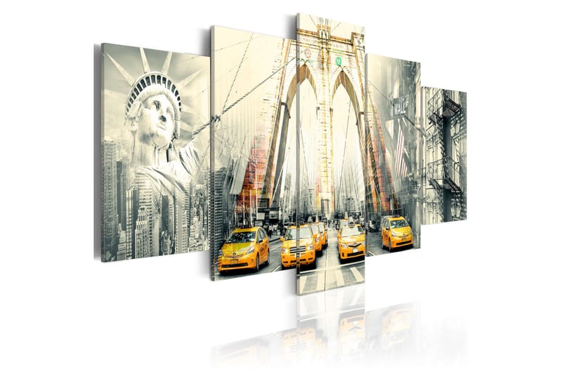 Bilde American Metropolis 200x100 - Artgeist sp. z o. o. - Interiør - Maleri & posters - Lerretsbilder