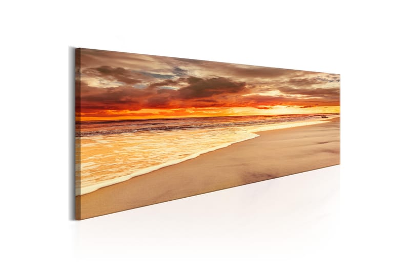Bilde Beach Beatiful Sunset 135x45 - Artgeist sp. z o. o. - Innredning - Plakater & posters - Lerretsbilder