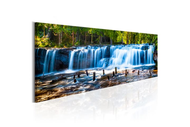 Bilde Beautiful Waterfall 120x40 - Finnes i flere størrelser - Innredning - Plakater & posters - Lerretsbilder