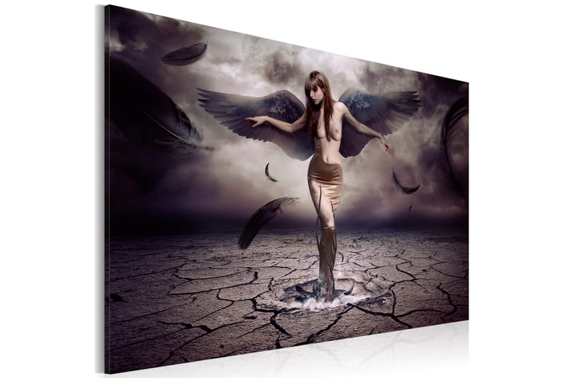 Bilde Black Angel 90x60 - Artgeist sp. z o. o. - Interiør - Plakater & posters - Lerretsbilder
