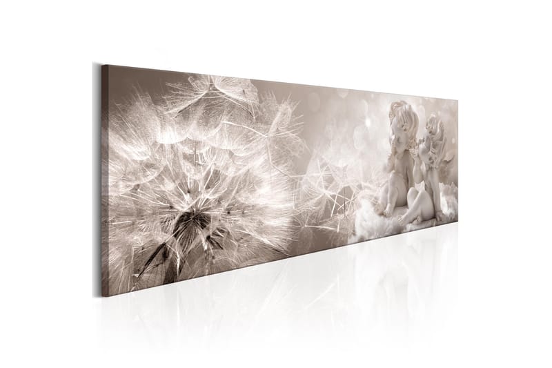 Bilde Cherubs And The Dandelion 150x50 - Artgeist sp. z o. o. - Innredning - Plakater & posters - Lerretsbilder