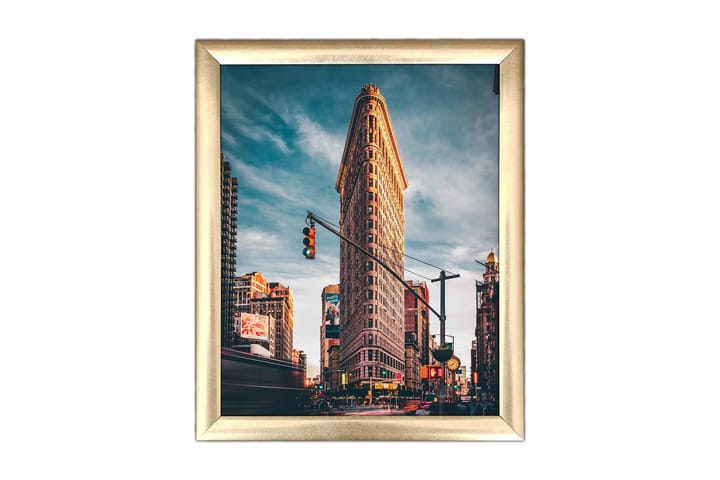 Bilde City med Ramme Flerfarget - 22,3x52,8 cm - Interiør - Plakater & posters - Lerretsbilder
