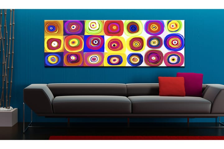 Bilde Colourful Carousel 150x50 - Finnes i flere størrelser - Innredning - Plakater & posters - Lerretsbilder