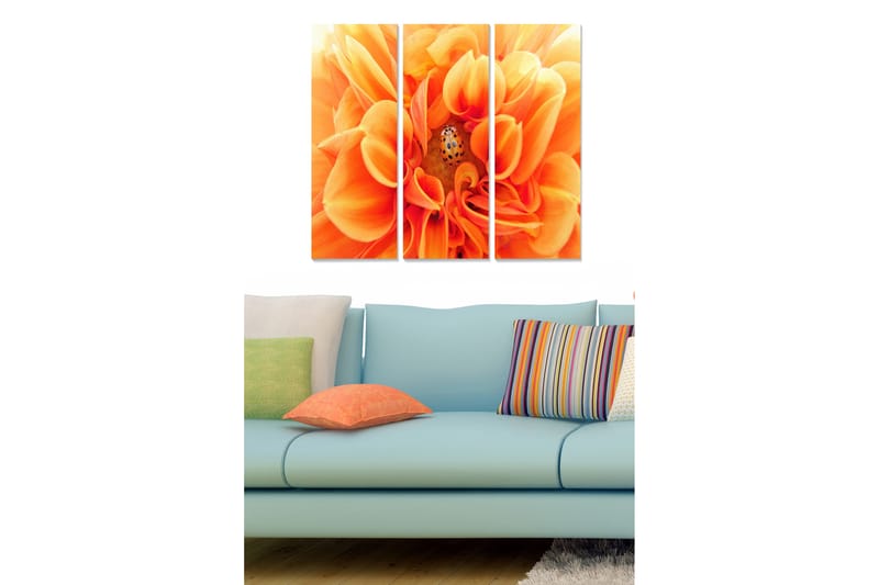 Bilde Floral 3-pk flerfarget - 22x05 cm - Interiør - Plakater & posters - Lerretsbilder