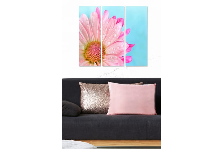 Bilde Floral 3-pk flerfarget - 22x05 cm - Interiør - Plakater & posters - Lerretsbilder