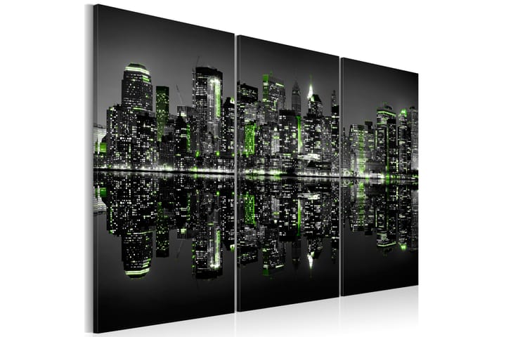 Bilde Green New York 60x40 - Artgeist sp. z o. o. - Interiør - Plakater & posters - Lerretsbilder