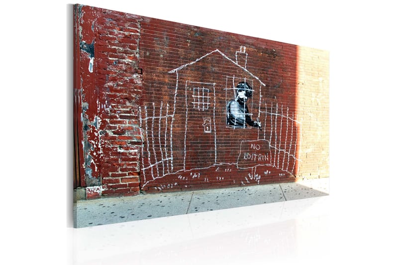 Bilde Grounded Banksy 60x40 - Artgeist sp. z o. o. - Innredning - Tapet - Fototapeter
