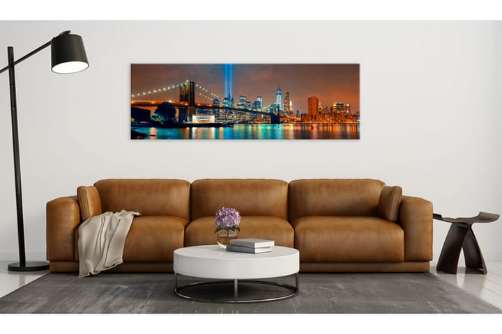 Bilde New York City Beautiful Night 150x50 - Finnes i flere størrelser - Innredning - Plakater & posters - Lerretsbilder