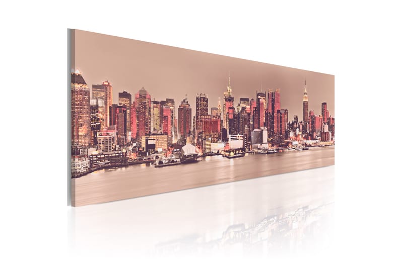 Bilde New York City Of Light 120x40 - Artgeist sp. z o. o. - Interiør - Maleri & posters - Lerretsbilder