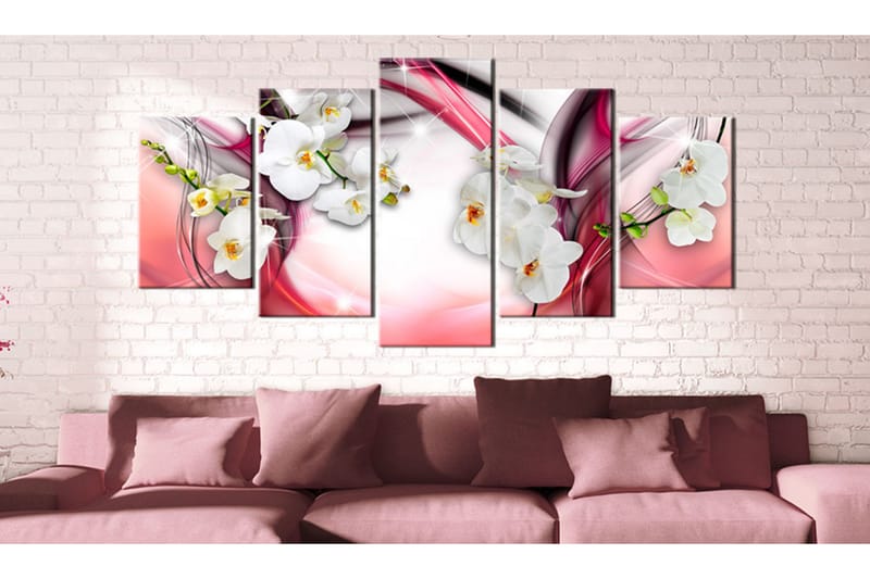 Bilde Pink Melody 200x100 - Artgeist sp. z o. o. - Innredning - Plakater & posters - Lerretsbilder