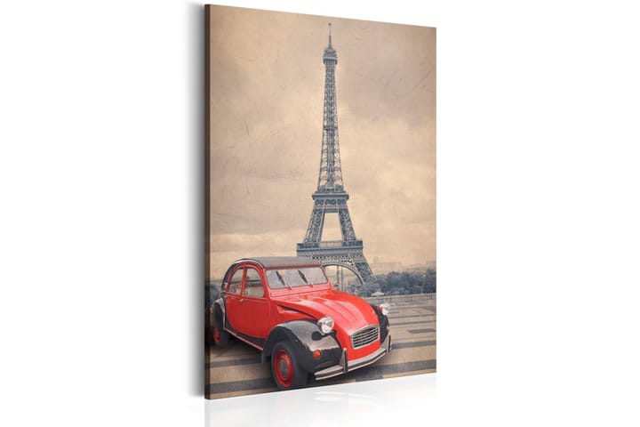 Bilde Retro Paris 60x90 - Artgeist sp. z o. o. - Interiør - Plakater & posters - Lerretsbilder