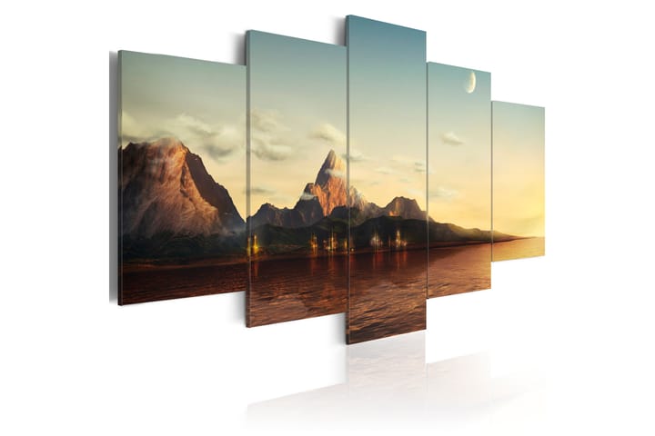 Bilde Sunrise Fjellene 100x50 - Artgeist sp. z o. o. - Innredning - Plakater & posters - Lerretsbilder