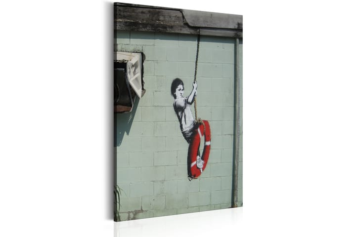 Bilde Swinger New Orleans Banksy 60x90 - Artgeist sp. z o. o. - Interiør - Plakater & posters - Lerretsbilder